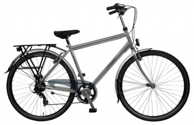 Foto van Desire genova 28 inch 54 cm heren 7v v brake zilver via internet-bikes