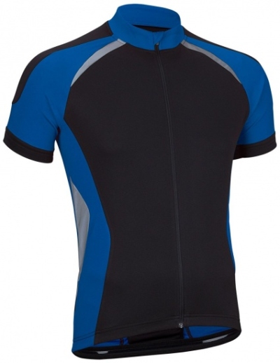 Foto van Avento fietsshirt korte mouw heren zwart/blauw/zilver maat s via internet-bikes