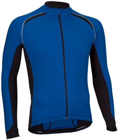 Foto van Avento fietsshirt lange mouw heren blauw/zwart/wit maat m via internet-bikes