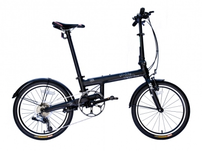 Foto van Fsir vouwfiets 20 inch unisex 9v v brake matzwart via internet-bikes