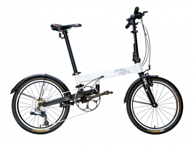 Foto van Fsir vouwfiets 20 inch unisex 9v v brake wit via internet-bikes