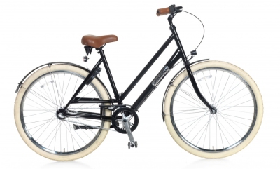 Foto van Popal montebella n3 28 inch 53 cm dames 3v terugtraprem zwart via internet-bikes