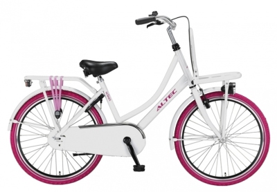 Altec urban 24 inch 42 cm meisjes terugtraprem wit  internet-bikes