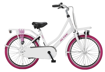 Foto van Altec urban 22 inch 38 cm meisjes terugtraprem wit via internet-bikes