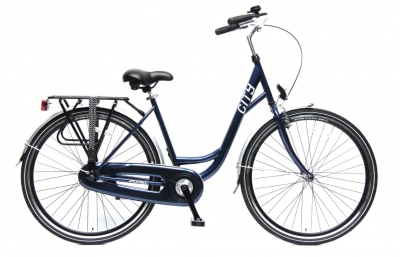 Foto van Popal city 28 inch 57 cm dames terugtraprem blauw via internet-bikes