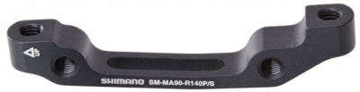 Foto van Shimano remschijf adapter is pm voor 160 mm zwart via internet-bikes