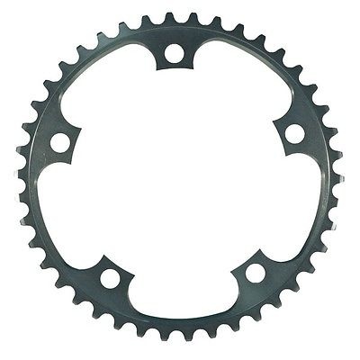 Foto van Shimano kettingblad dura ace 39t 10sp 130 mm zilver via internet-bikes