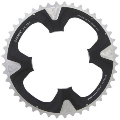 Foto van Ta specialites kettingblad sismic 44t 9sp 104 mm zilver/zwart via internet-bikes