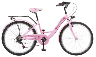 Foto van Wings amazone 22 inch 33 cm meisjes 6v v brake roze via internet-bikes