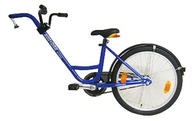 Foto van Roland add aanhangfiets freewheel 20 inch junior blauw via internet-bikes