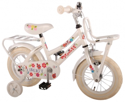 Yipeeh liberty urban 12 inch 21,5 cm meisjes terugtraprem wit  internet-bikes
