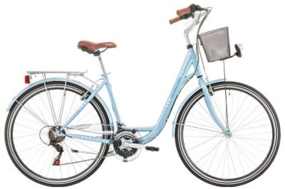 Foto van Excel central park 28 inch 48 cm dames 18v v brake licht blauw via internet-bikes
