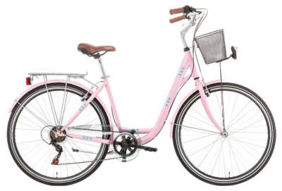 Foto van Excel central park 28 inch 48 cm dames 18v v brake roze via internet-bikes