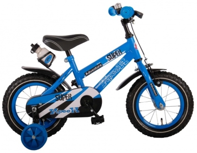 Foto van Yipeeh super 14 inch 23,5 cm jongens terugtraprem blauw via internet-bikes