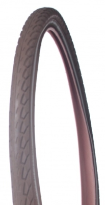 Foto van Deli tire buitenband 26 x 1.75 (47 559) bruin via internet-bikes