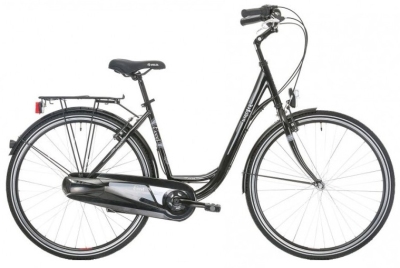 Foto van Excel windsor 28 inch 48 cm dames 3v v brake zwart via internet-bikes