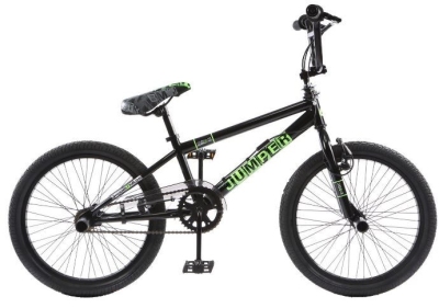 Foto van Jumper bmx fiets 20 inch 47 cm unisex v brake zwart via internet-bikes