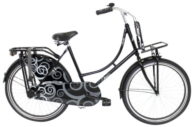 Foto van Altec zoey transport 20 inch 32 cm meisjes terugtraprem zwart via internet-bikes