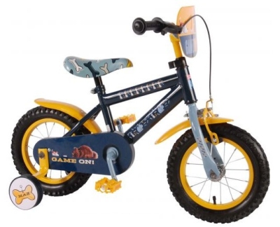 Foto van The secret life of pets fiets 12 inch 21,5 cm jongens terugtraprem geel/blauw via internet-bikes